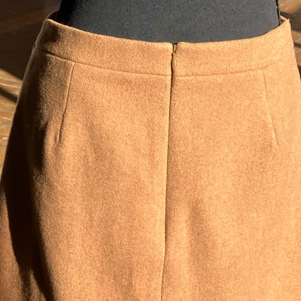 J. Crew Mercantile Camel toned wool blend mini skirt